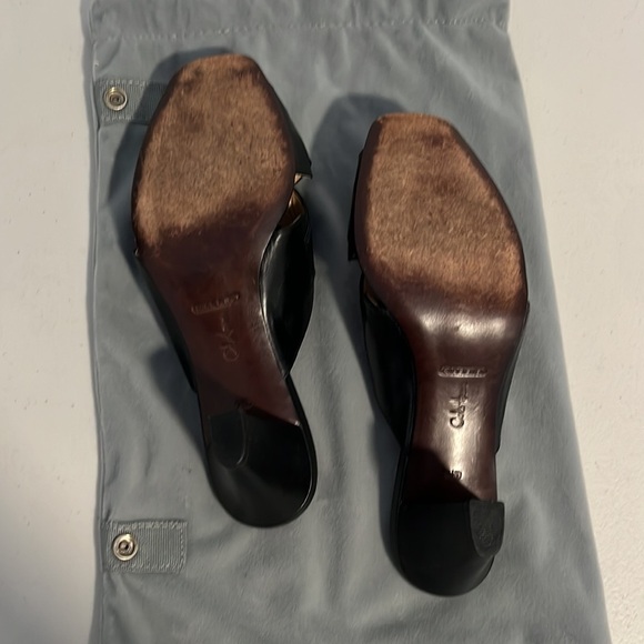 Cole Haan Air Lyric Slide Black Slip On 3” Block Heel Sandals 9.5 - Picture 7 of 9